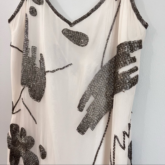 Creative Creations Bonwit Teller silk beaded slip dress - Picture 9 of 16